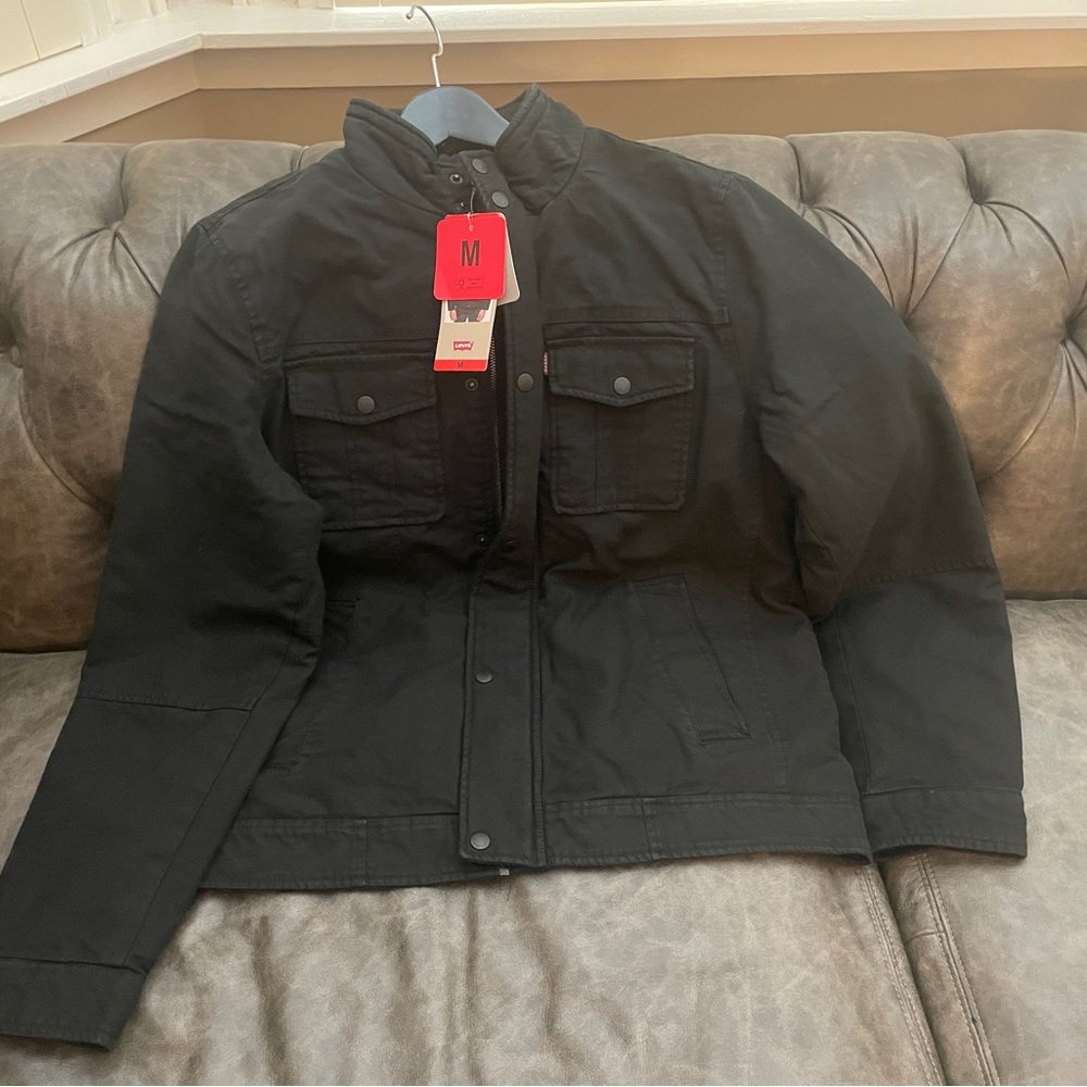 Levi's Black Military Field Jacket